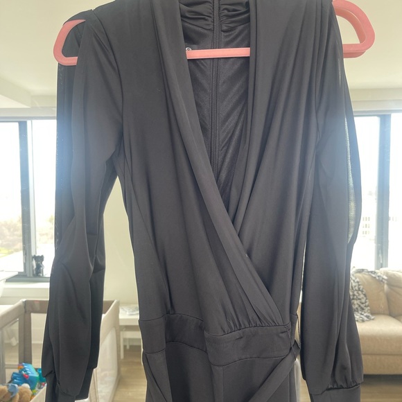 Elegant Black Bebe Jumpsuit - Picture 3 of 5